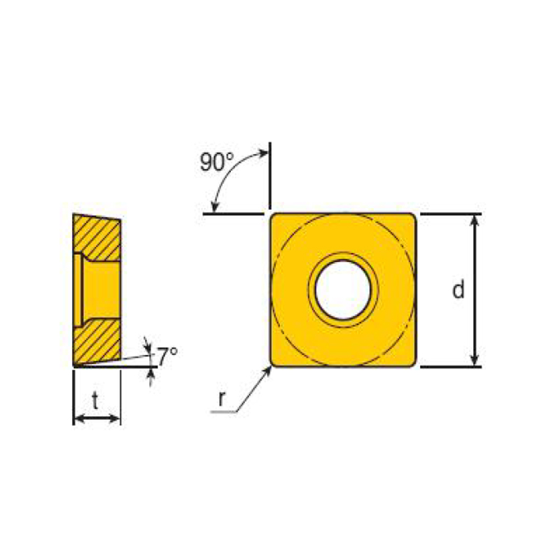  POSITIVE7°REAR ANGLE 55°RHOMBIC 인서트