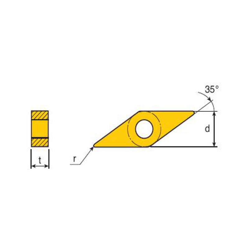  네거티브 35°DIAMOND insert