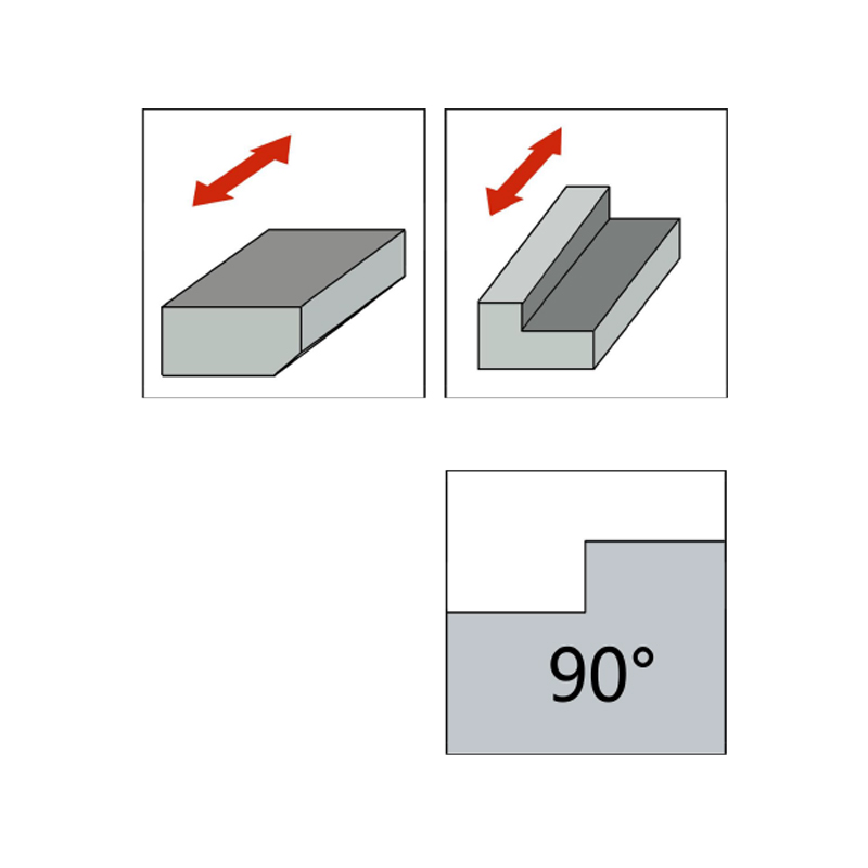  페이스 밀 커터, Kr=90°
